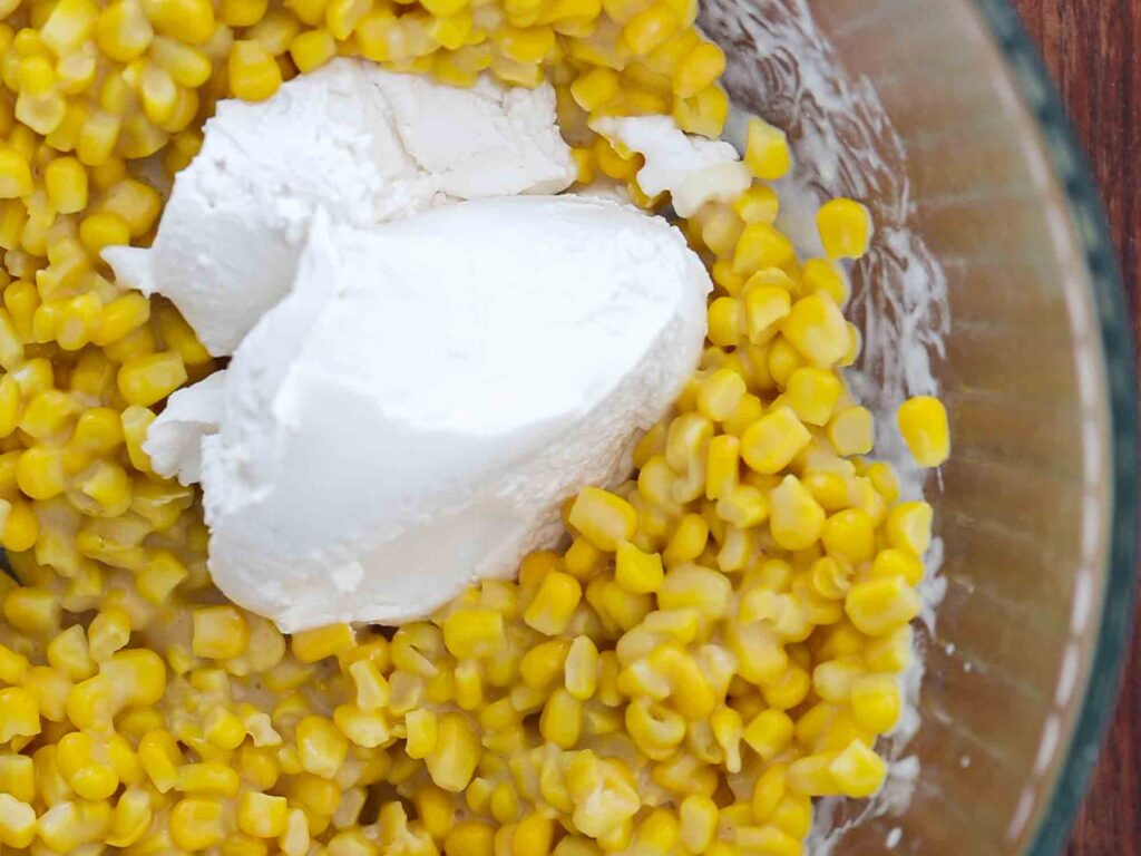 sour cream to corn